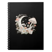 Aesthetic Moon Goblincore And Cottagecore Mushroom Notebook