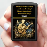 Motivating Music Teacher Inspires Students Zippo Lighter