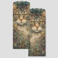 Art Nouveau Style Cat with Yellow Eyes Two-sided  Bookmarks