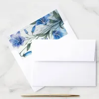 Bluebells Wedding Envelope Liner