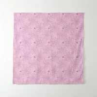 Pink and Black Spider and Spiderweb Tapestry