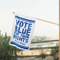 Vote Blue For Your Rights House Flag