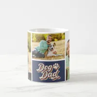 Photo Collage | Dog Dad Paw Print Coffee Mug