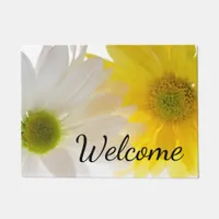 Two Daisies Welcome Doormat