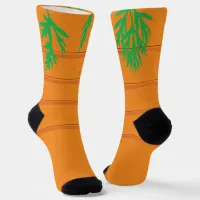 Carrot Cartoon Orange Vegetable Socks