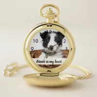 Custom photo memorial dog pet pocket watch