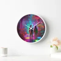 Out of this World - Virtual Reality Neon Jungle Clock