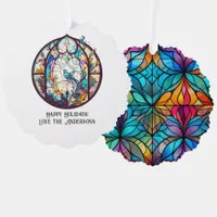 Stained Glass Ornament Christmas Keepsake
