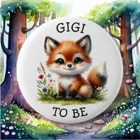 Gigi to be | Woodland Themed Baby Shower  Button