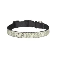 Green Damask Pet Collar