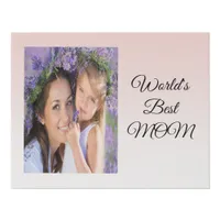 Mother rose gold photo faux canvas print