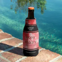 Elegant 40th 80th Ruby Wedding Anniversary Bottle Cooler