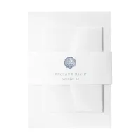 Rustic Seashells Marine Ocean Beach Wedding Invitation Belly Band