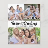 Budget Season's Greetings Photo Holiday Card