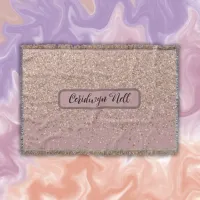 Elegant Rose Glitter Monogram Name |