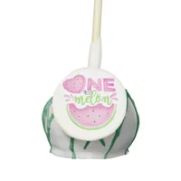 One in a Melon Pink Watermelon 1st Birthday  Cake Pops