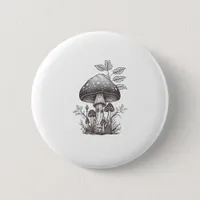 Cottagecore Mushroom Goblincore Aesthetic  Mushroo Button