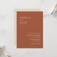 Terracotta Boho Invitation