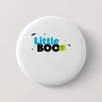 Little Boo Funny Retro Button
