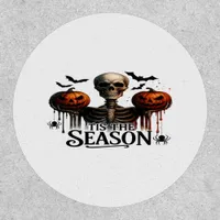 Halloween Skull Skeleton Patch