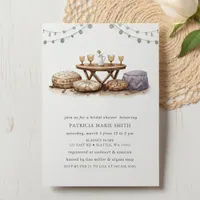 Backyard Picnic Bohemian Boho Bridal Shower Invitation