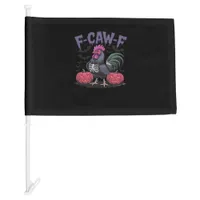 F Caw F Funny Chicken Classic Simple Clean Style Car Flag