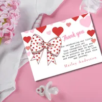 A Little Sweetheart Thank You Baby Shower Card 