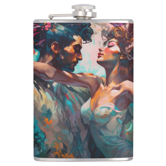 Miami Bachata Dance Dream Painting Flask