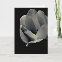 Tulp in Black and White Card