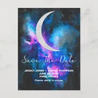 Save the Date | Cresent Moon Watercolors Postcard
