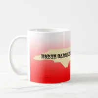 Mug - North Carolina State Map with City