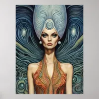 Fantasy Alien Woman Poster