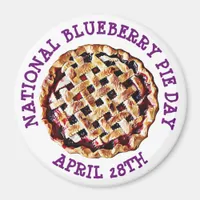 National Blueberry Pie Day April 28th Magnet