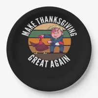 Make Thanksgiving Great Again Trumpkin – Funny Tur Paper Plates