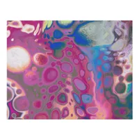 Pink, Purple, Blue Abstract Modern Art   Faux Canvas Print