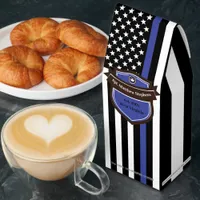 Police Blue Line Shield  Roasted Coffee