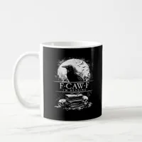 Funny F-Caw-F Books Skulls Gothic Coffee Mug