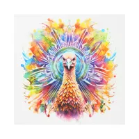 *~* TURKEY Power Animal Colorful vibrant SC2 Metal Print