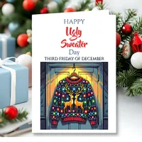Happy Ugly Sweater | Third Friday of December  Card