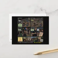 Kids Accidently Break Swing Cameras and Cops Comic Postcard