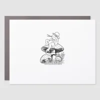 Cottagecore Aesthetic Frog On A Mushroom Goblincor Car Magnet