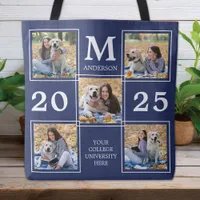 Personalized Monogram Photo Collage Graduation Tote Bag