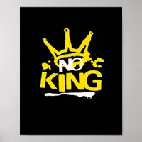 No King Minimal Clean Poster