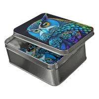 Ai generated Colorful Owl  Jigsaw Puzzle