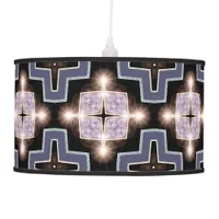 Lilac Sparkle Art Deco Table / Hanging Lamp Shade