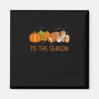 Tis The Season Football Pumpkin Spice Everything F Magnet