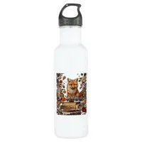 Cottagecore Aesthetic With Book Cute Goblincore Mi Stainless Steel Water Bottle