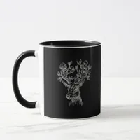 Deer Horn Mushroom Cottage  Goblincore Vintage Aes Mug