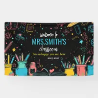 Welcome Back to School Colorful First Day  Banner