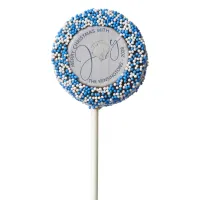 Nautical Christmas Joy Seashell Holiday Chocolate Covered Oreo Pop